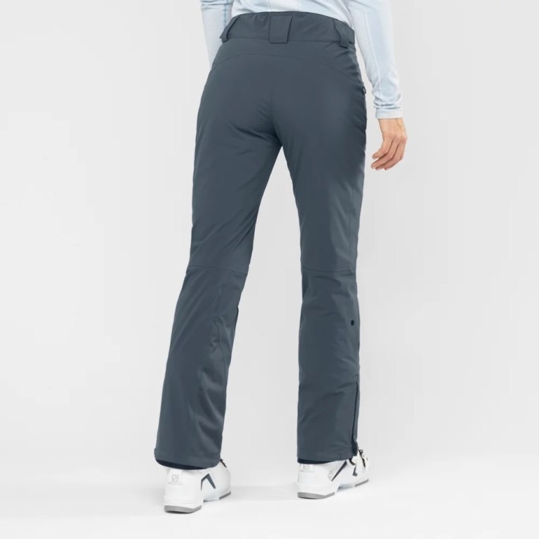 Dark Grey Salomon The Brilliant Women's Ski Pants | IE EK1936